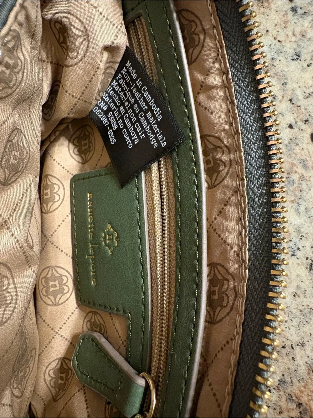 Nanette Lepore Olive Green Convertible Wristlet with Wide Strap